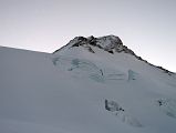 08 Looking Up At The Route Ahead To The Summit Of Lhakpa Ri Just After Sunrise After Leaving Camp 